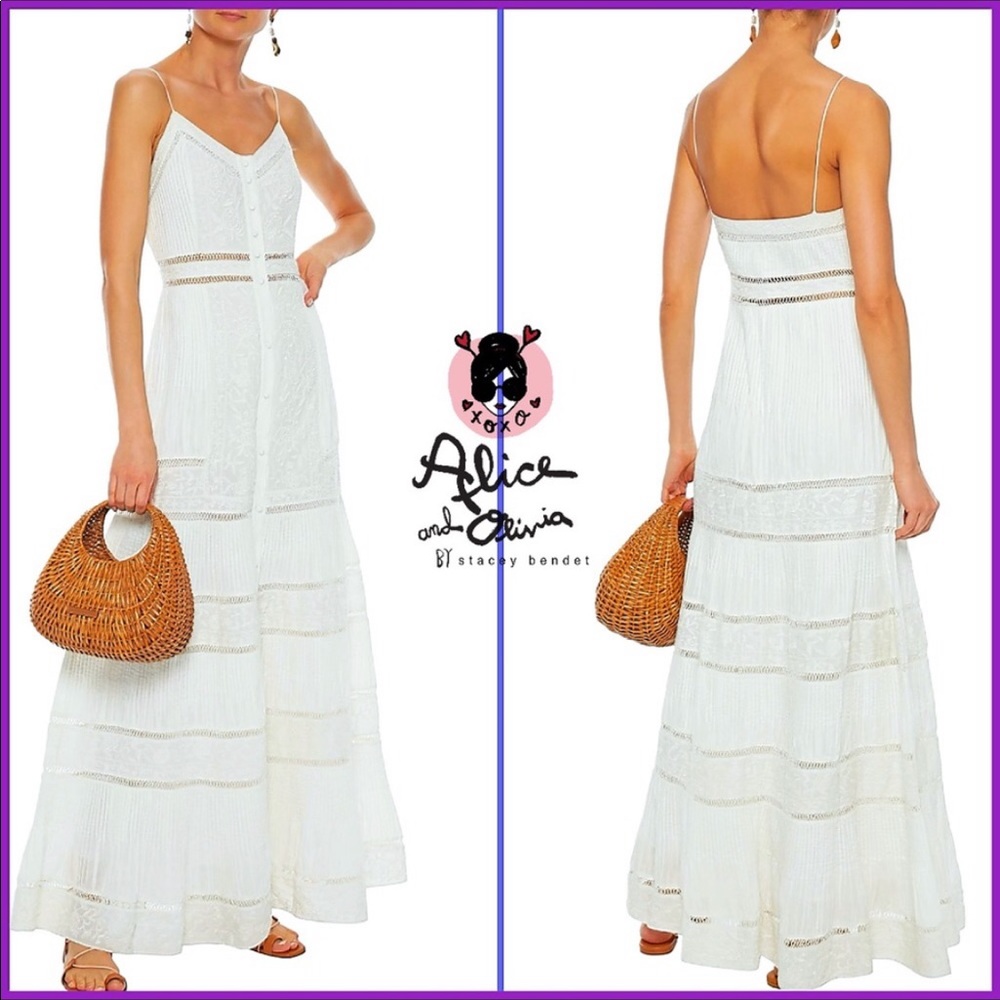 🔥S O L D🔥 NWT Alice + Olivia Meg Dress Sundress - Picture 1 of 16
